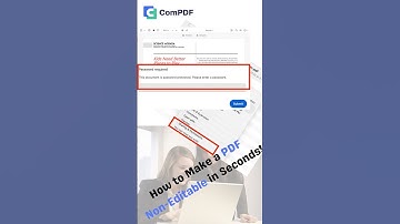 How to Make a PDF Non-Editable in Seconds! 🔒 | Add Password for PDF | Encrypt PDF #pdf #microsoft