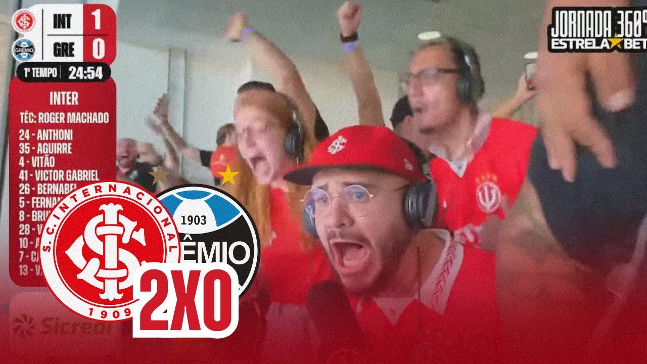GRÊMIO 0x2 INTER | GRE-NAL 445 - REAÇÕES COLORADAS