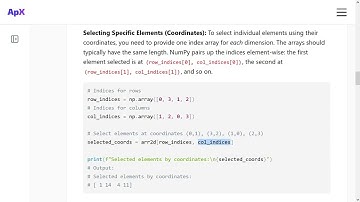 Fancy Index  với NumPy, Cơ bản về Numpy và Pandas