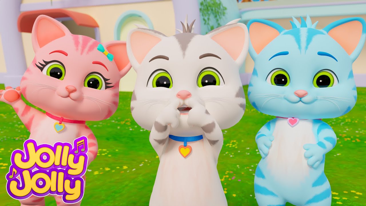 Трес Гатиньос Фофос | Canção engraçada do gato | Jolly Jolly - Músicas Infantis em Português