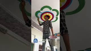 Freehand Floral Ceiling Painting