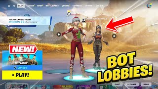 How To Get BOT LOBBIES In Fortnite Chapter 5 Season 2 (Bot Lobby Tutorial)
