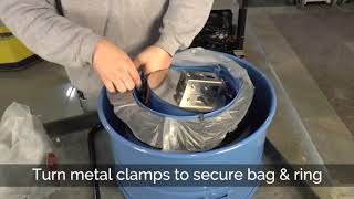 how to replace a longopac dust bag in your dust collector