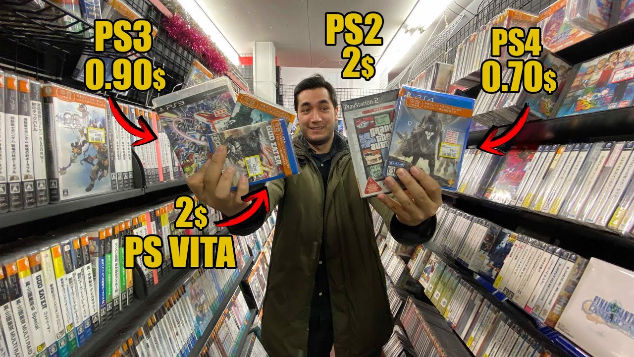 VIDEOJUEGOS DE TODAS LAS PLAYSTATION A 1 o 2 DOLARES EN JAPÓN | PSP - PS3 - PS4 - PS VITA