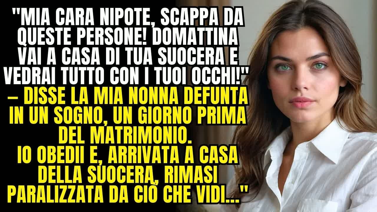 Mia nonna defunta mi ha avvertita un giorno prima del matrimonio Sono andata a casa di mia suoce