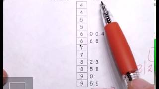 Creating a Back-to-Back Stem-and-Leaf Plot