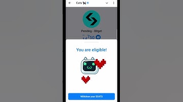 Eligible To Claim Cats Tokens(Cats Airdrop)