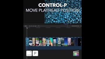 Final Cut Pro Shortcut | Control-P | Move Playhead Position