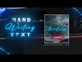 Hand Writing Text Animation | After Effects Tutorial | 2025.