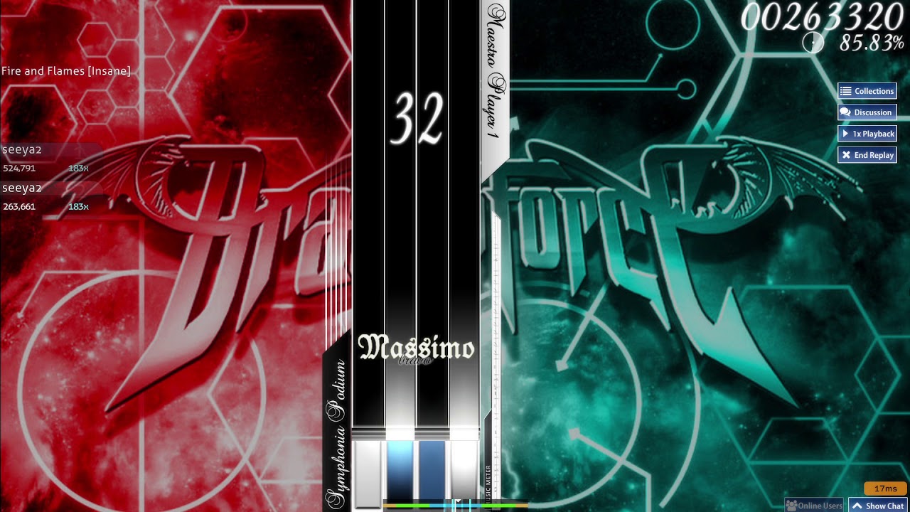 osu!mania Dragon Force - Through the Fire and Flames [Insane]