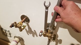 How to Install Water Shutoff Valves In kitchen Sink 1/4 Turn Valve