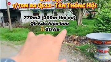 1/ 70m QUỐC LỘ 22 | 12km đến về Ngã Tư An Sương | Giá quá rẽ | 07.888.777.95 #nhadatcuchi #bdscuchi