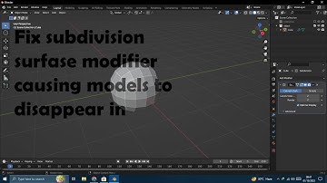 Fix subdivision surface modifier causing models to disappear in Blender