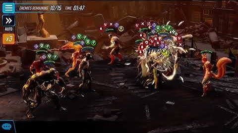 Doom 1 raid - bio node 3 - boss node - middle lane