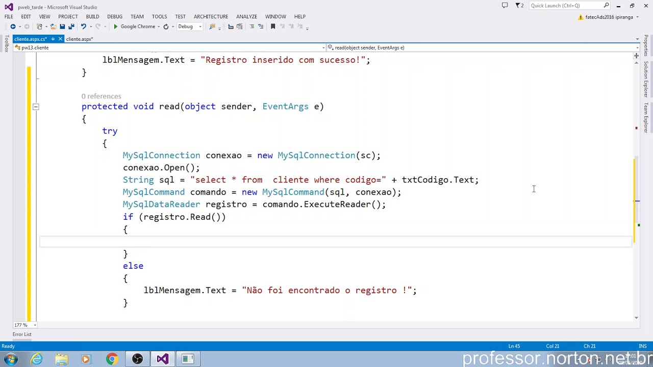 ASP.NET - Crud C# Read - YouTube