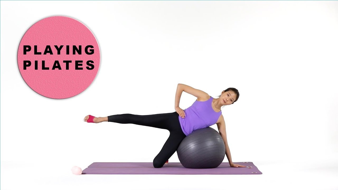 [Playing Pilates]필라테스 짐볼 운동 10분 GymBall Workout★ 짐볼로 멋진 복근과 힙업/