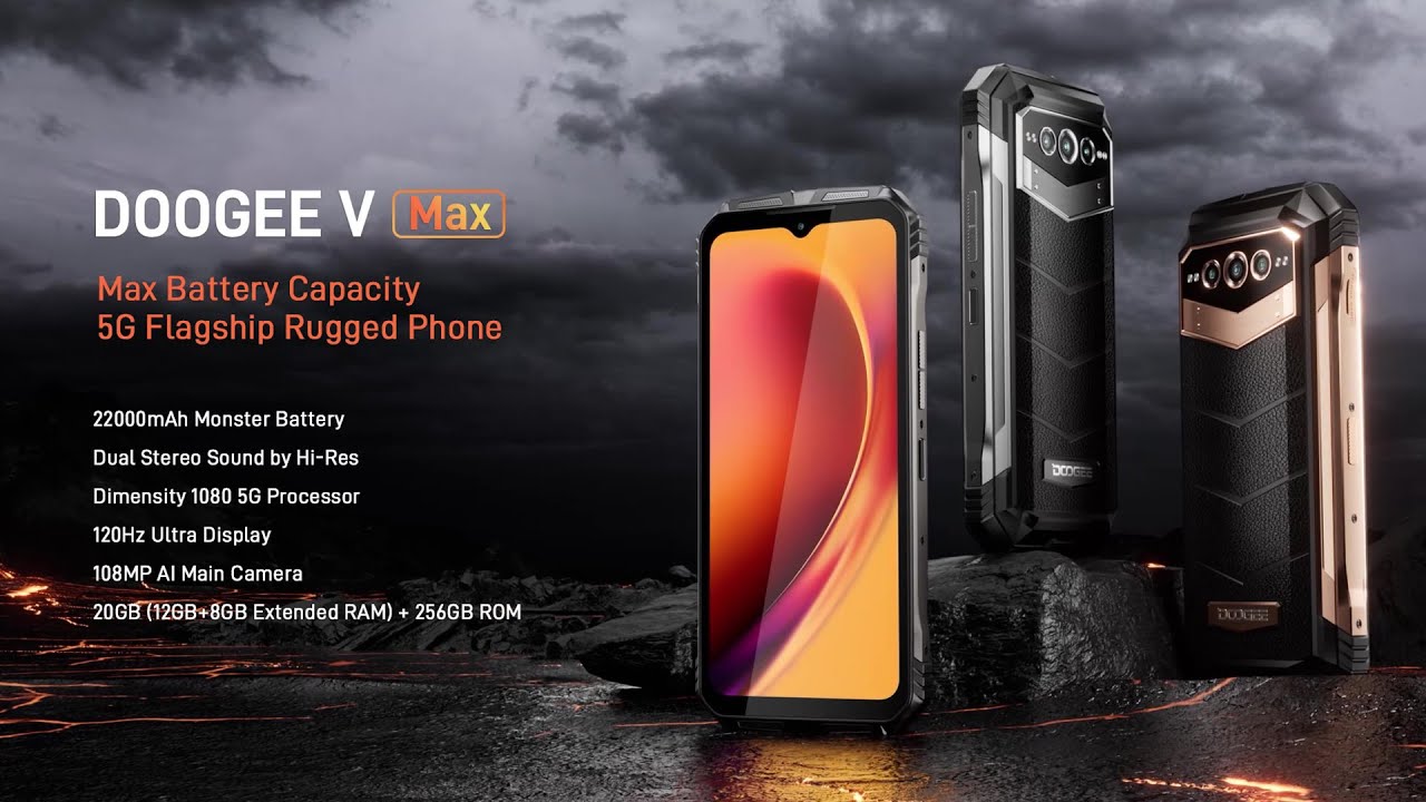 Doogee V Max with a 22000 mAh battery - specifications and features