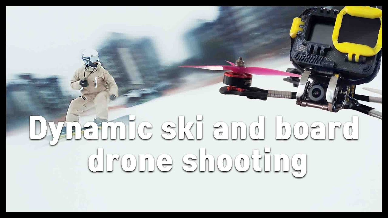 겨울 스포츠 스키를 드론으로 촬영해 봤습니다(winter sports skiing shooting) / FPV드론 / 항공촬영
