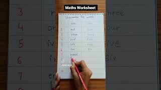 unscramble the number name #homeschooling #parenting #funactivities #maths