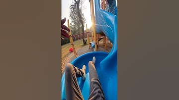 Bella ciao reverse slide 🛝 parkour playground pov#viral #trending