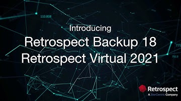 Retrospect Backup 18 + Retrospect Virtual 2021: Data Protection for Businesses.
