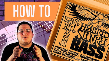 HOW TO change your BASS STRINGS