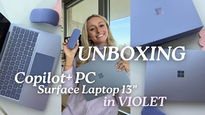 NEW Violet 💜 Copilot+ PC Surface Touch Screen Laptop Unboxing | Microsoft 2025 | Kellyn McMullan