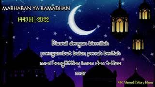 Story Wa || Marhaban ya Ramadhan 1444 H - 2022