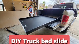 DIY truck bed slide