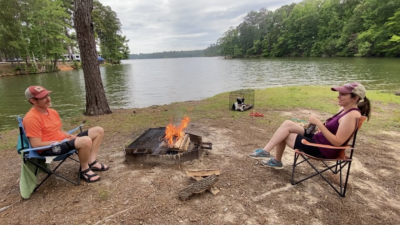 LAKE Camping at WIND CREEK State Park in Alabama!