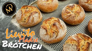 Lievito Madre Brötchen - einfache Brötchen ganz ohne Hefe backen