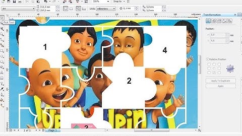 Cara Membuat Puzzle Menggunakan CorelDRAW X4 | Belajar CorelDRAW