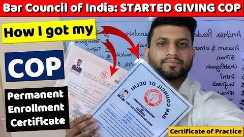 Advocate Certificate of Practice (COP) | Easily Avail Now | Permanent Enrollment Certificate | AIBE