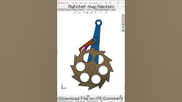 Ratchet mechanism - Mechanical Animation #mechanics #animation