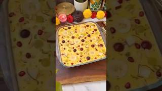 Bread Fruit Custard Pudding Recipe🍮😋😱🤤#shorts#trending#viral