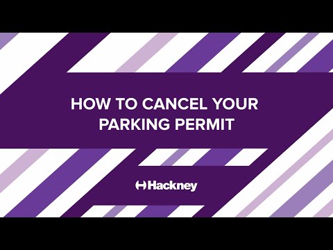 How to cancel your parking permit