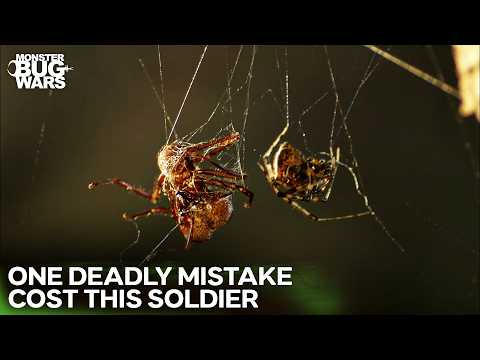 Struggle For Survival Amidst Silken Webs | Monster Bug Wars