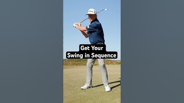 Think “pressure then club” to get your swing in sequence. [Full video linked above to see more.]