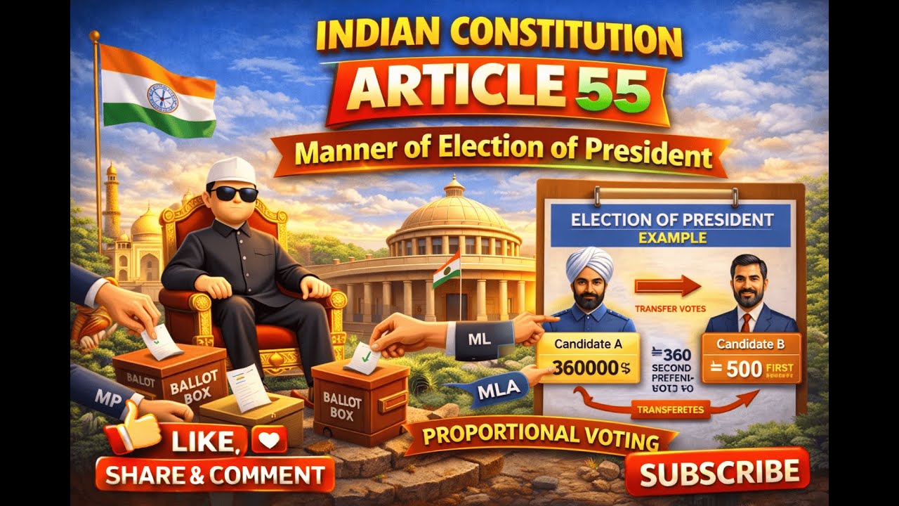 INDIAN CONSTITUTION ARTICLE-55 IN HINDI PODCAST
