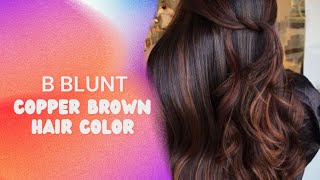 BBLUNT COPPER BROWN HAIR COLOR | UNBOXING | STEP BY STEP GUIDE