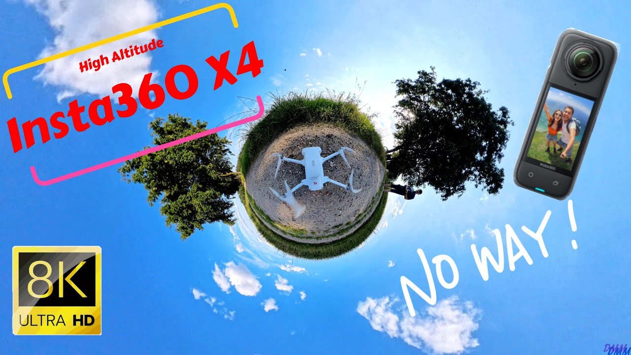 8K Drone shots with the Insta360 X4 at maximum height