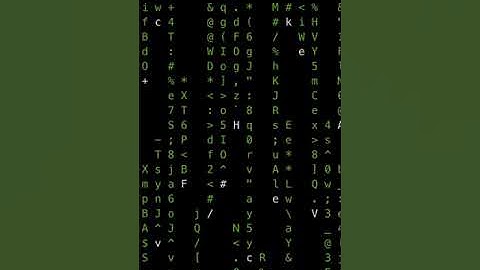 Efecto de Matrix en tú terminal de Linux.