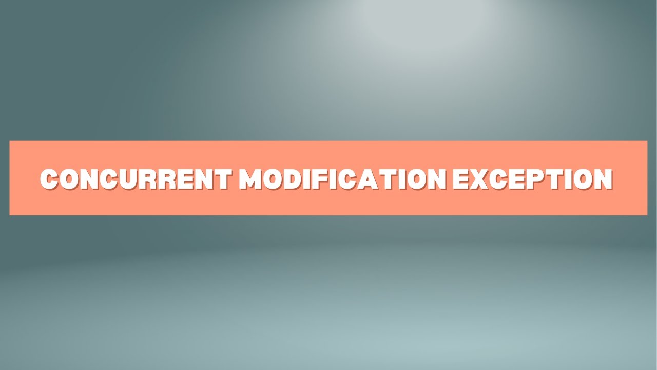 Java Concurrent Modification Exception - YouTube