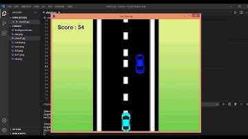 Car Race Game using Python | PyGame | Source Code is in Description