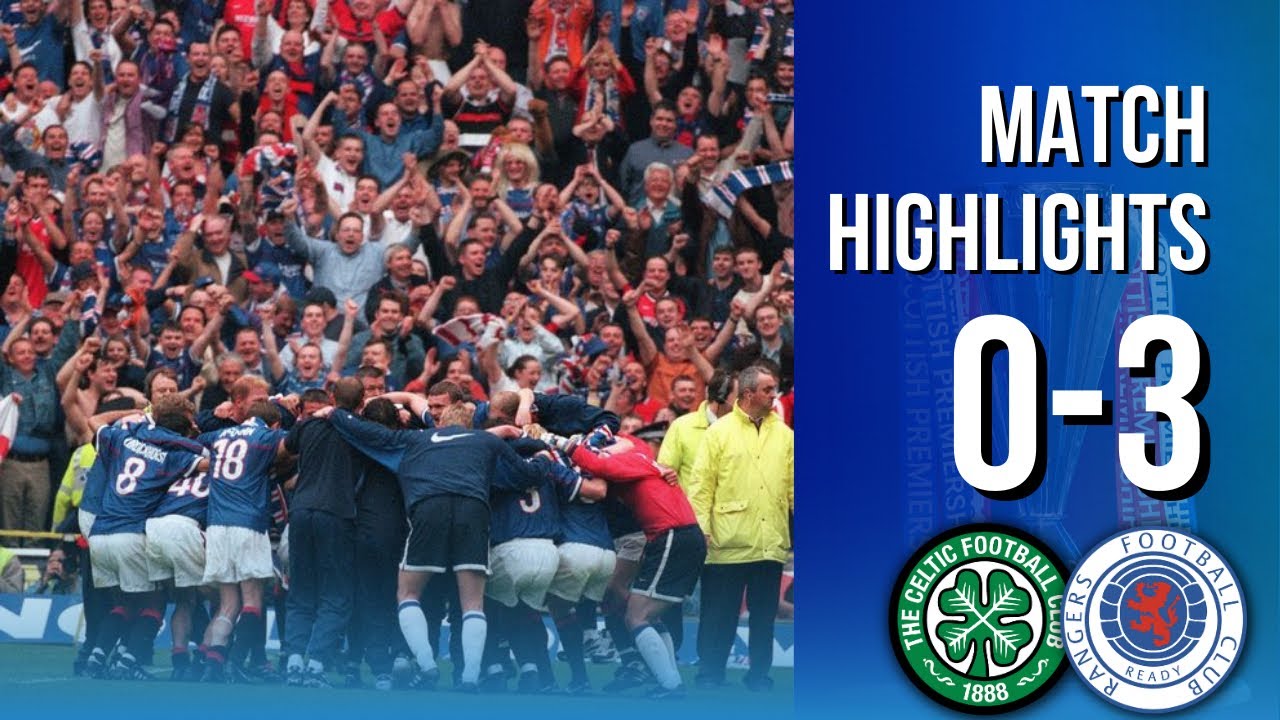 Rangers Win The League at Celtic Park! YouTube