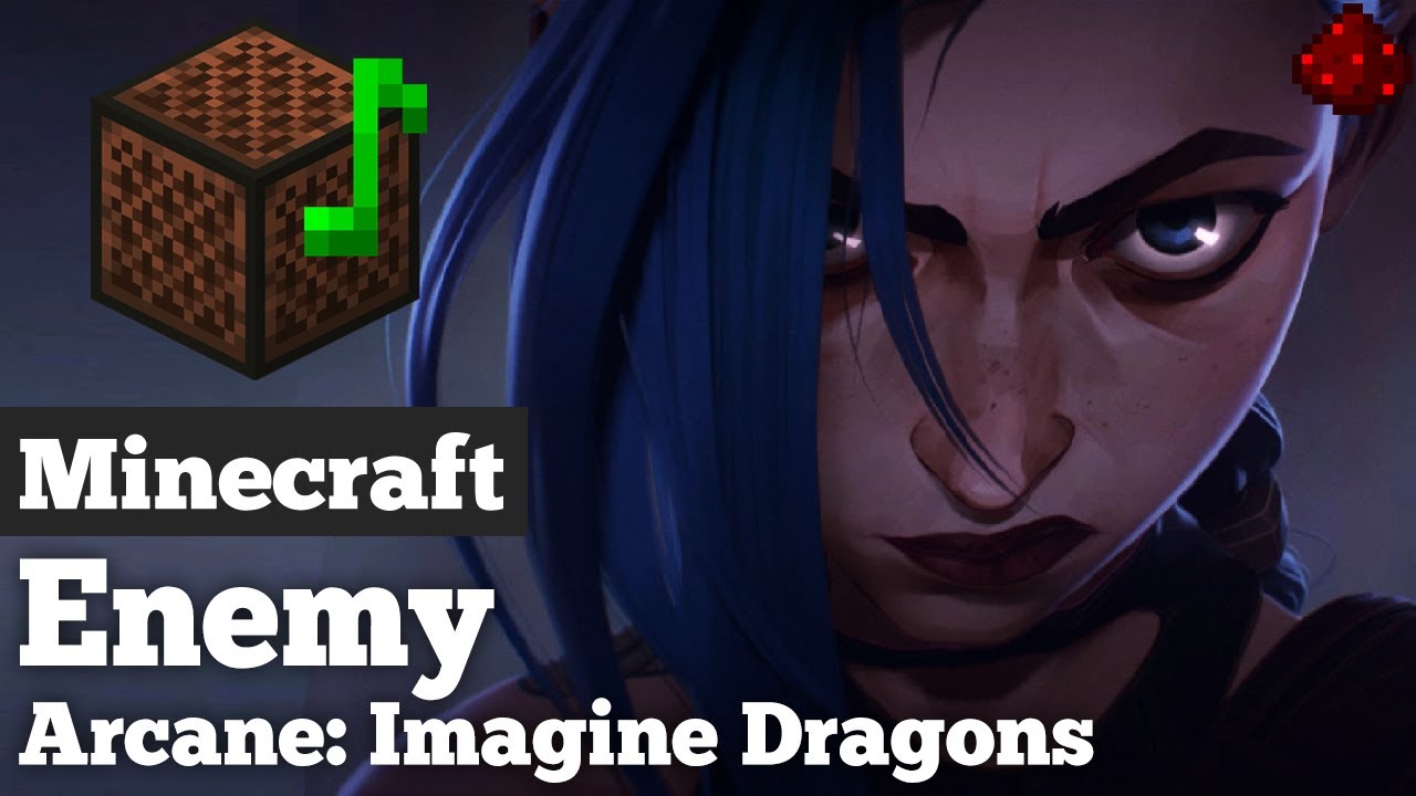 Imagine Dragons & JID - Enemy (League of Legends) Minecraft Note Block Cover