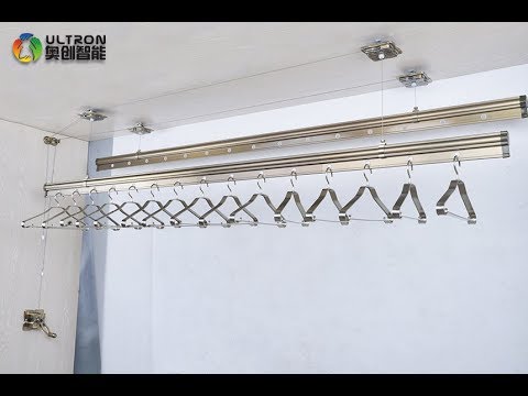 How To Install Ceiling Mounted Manual Lifting Clothes Drying Rack