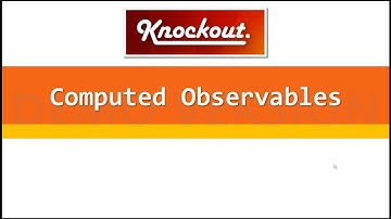 Knockout JS #3.2 Pure Computed Observables