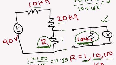 Electrical Engg: Effect of voltmeter resistance on reading (problem example)