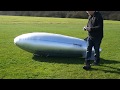 RC Airship LED new envelope and ballonet test